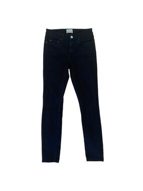 ACNE STUDIOS jeans skin 5 black mid rise skinny black stretchy denim size 25